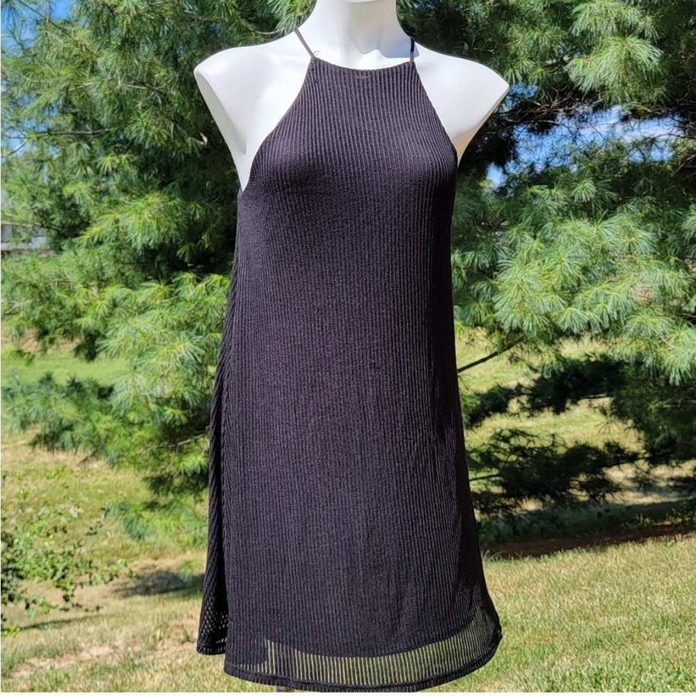 Garage Ribbed Halter Dress